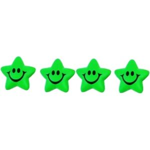 Mini star stress balls, 4 count